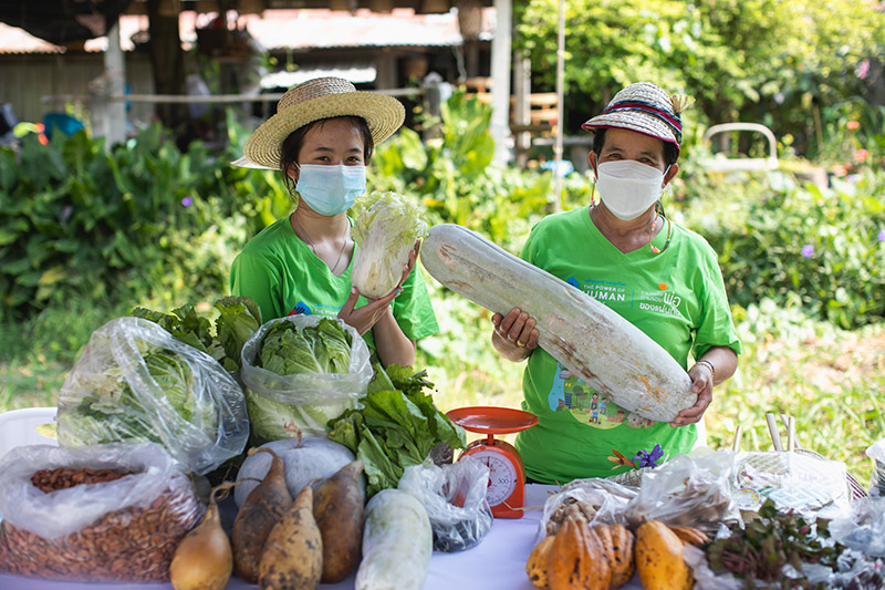 venders at an outdoor market